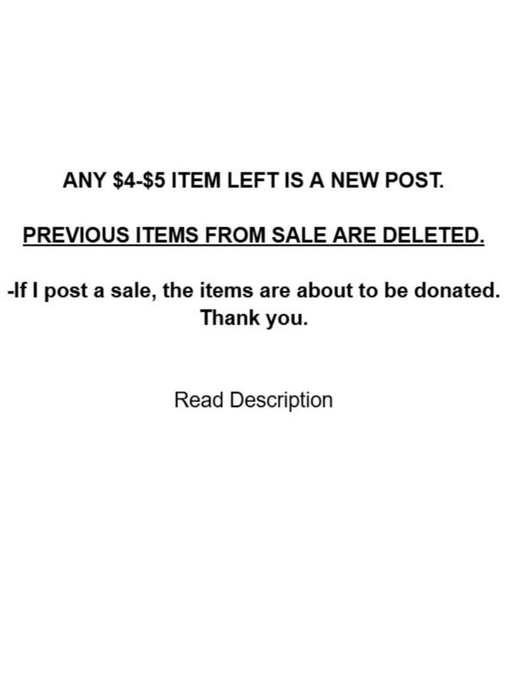 $4 - $5 ITEMS